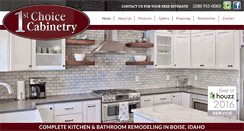 Desktop Screenshot of 1stchoicecabinetryinc.com